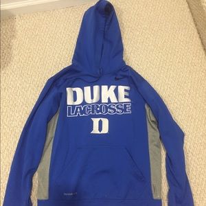 Duke Nike Lacrosse Sweatshirt Hoodie adult small